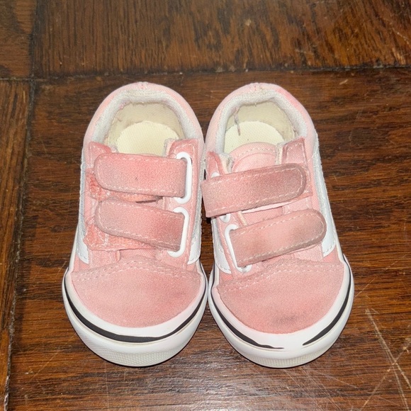 Vans Other - Vans Kids Pink Velcro Sneakers